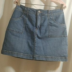 jean skirt with short